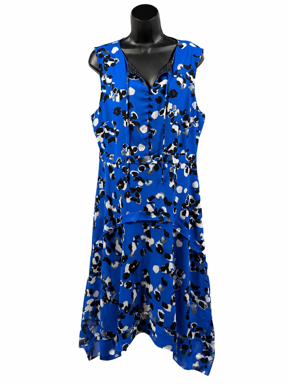 Cabi Abstract Print Sleeveless Midi Dress | Large |